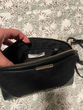 H&M Black Crossbody Bag with Gold Accents